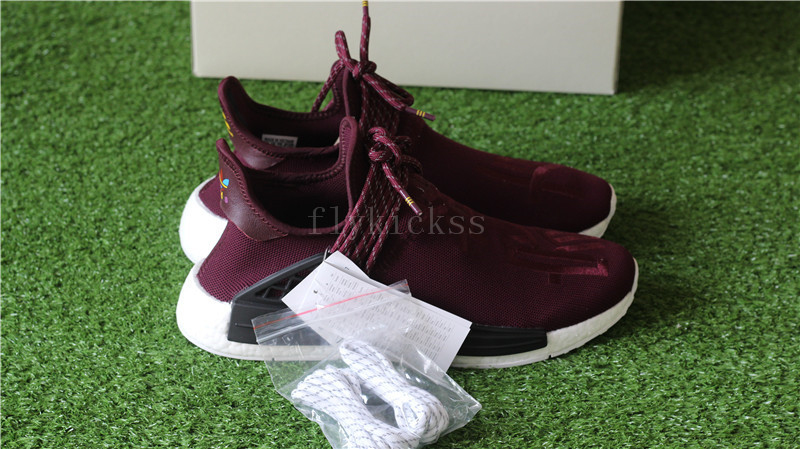 Real Boost Parrell Williams Adidas NMD Family & Friend Wine Red